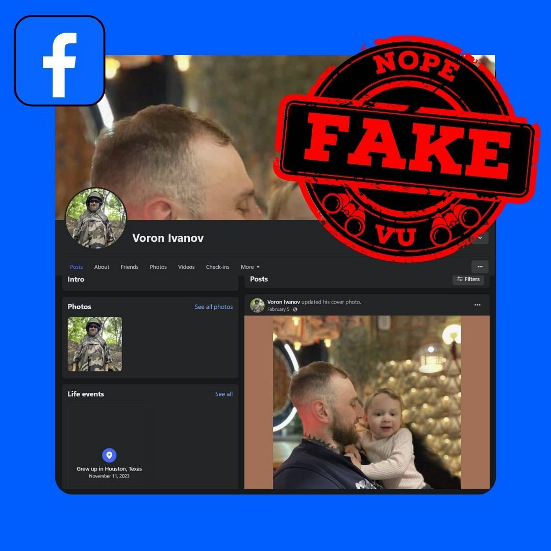 #vu #scamalert #facebookscam

❌FAKE SOLDIER
Voron Ivanov 
facebook.com/profile.php?id…
ID: 61553167960445

⚠️ IMPERSONATES ✅web.facebook.com/profile.php?id…