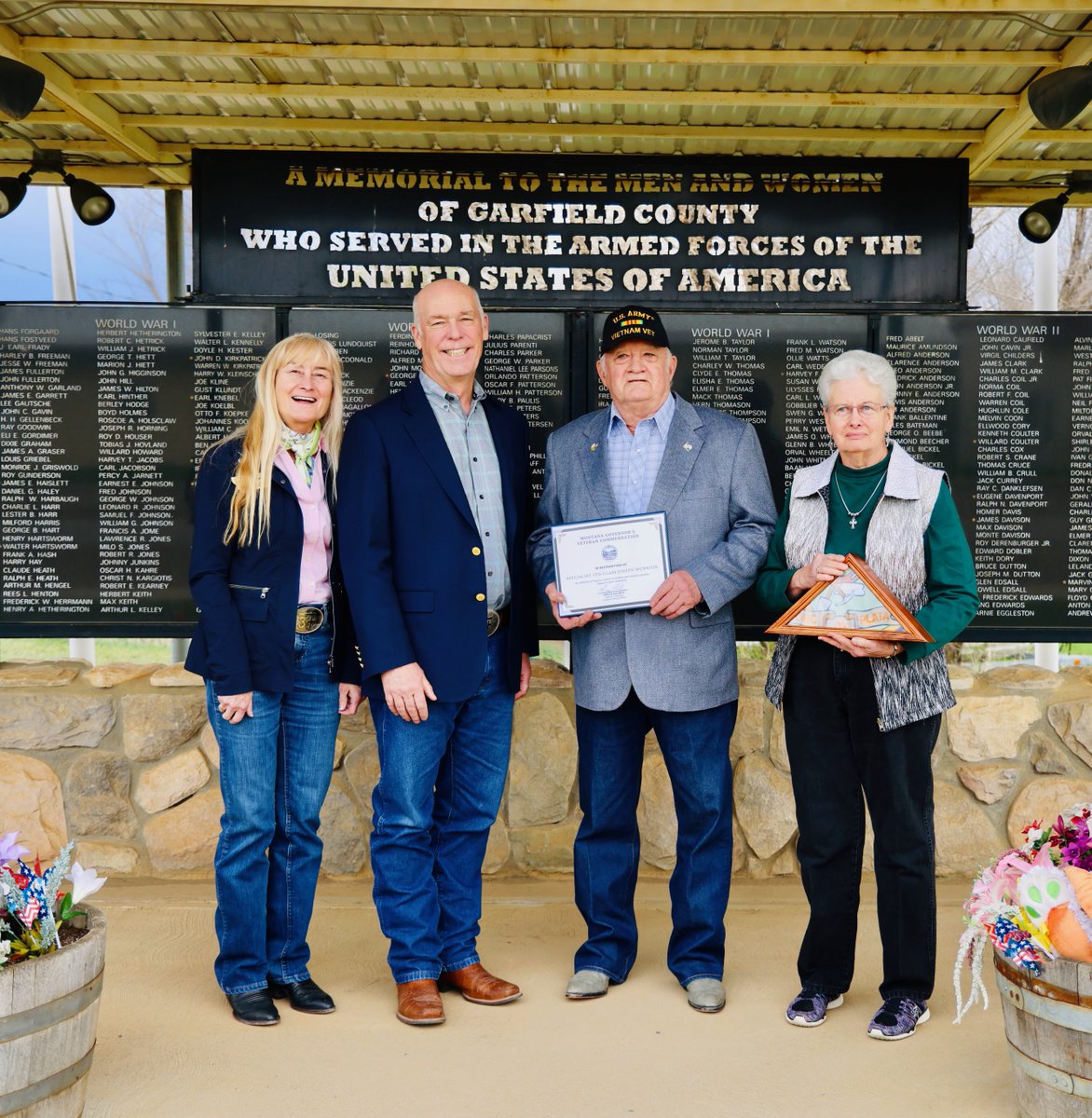 As Americans, we have a duty to honor our veterans. This week, during my 56 County Tour, I had the privilege of awarding the Montana Governor’s Veteran Commendation to two remarkable individuals. Their sacrifice and service inspire us all.