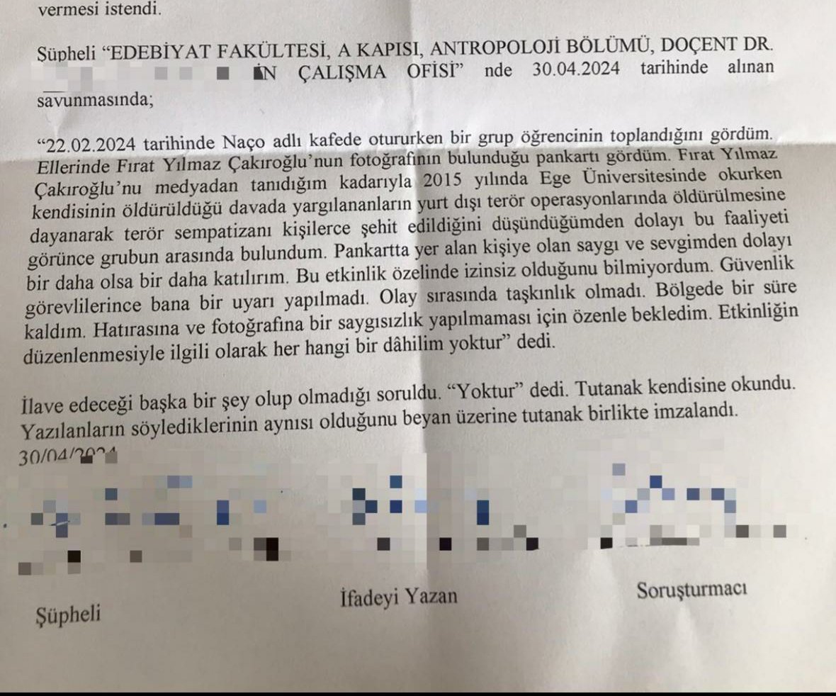 Bu nasıl rezalet?

Hacettepe Üniversitesi Rektörü, PKK'lılar tarafından şehit edilen Fırat Yılmaz Çakıroğlu'nun pankartına soruşturma başlattı.