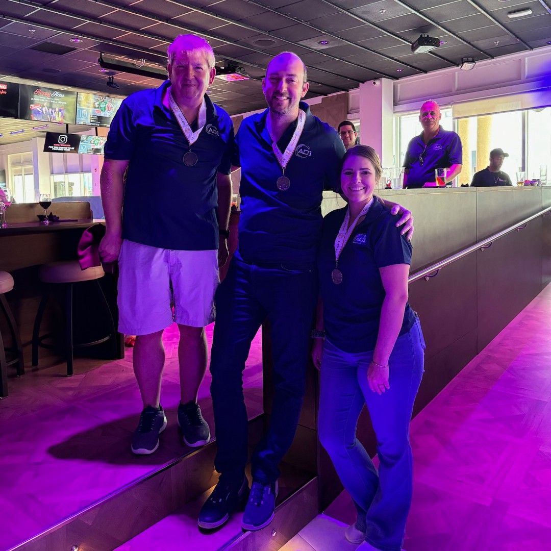 Striking memories with the Ad1 Global team at @strike10bowling! 🎳 #TeamBonding #GoodTimes #AD1Hospitality #AD1Global #AD1Management