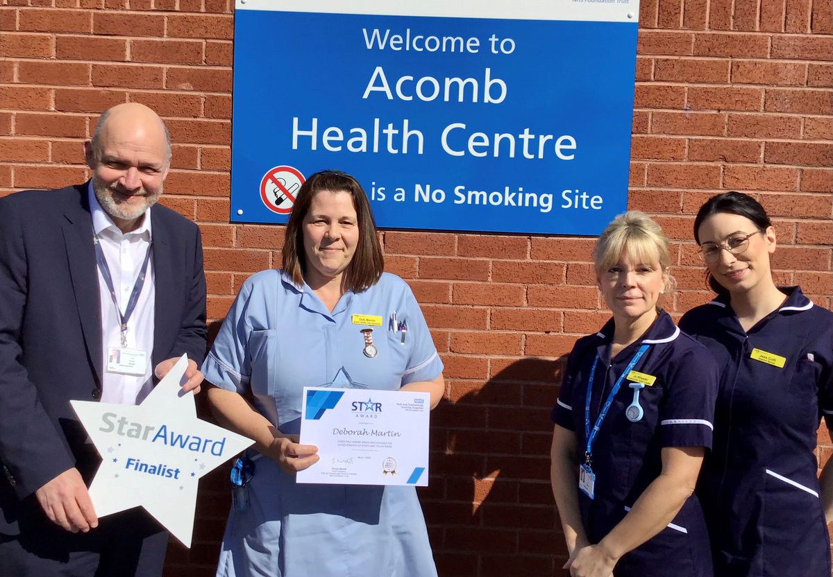 Star Award: Deborah Martin 🌟 Debbie provided exceptional support to a colleague who, when visiting a patient, found they'd sadly died. “Deborah was very assertive and calm and provided comfort and support. She kept me calm with reassuring words and was highly professional.' 💙