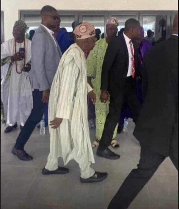 That crooked walk was all you needed to know that he has only crookedness in him and will turn everything he touches crooked. Plus, it's hard to walk straight with heavy adult diapers (which may even have been full at that time...)
#TinubuMustGo
