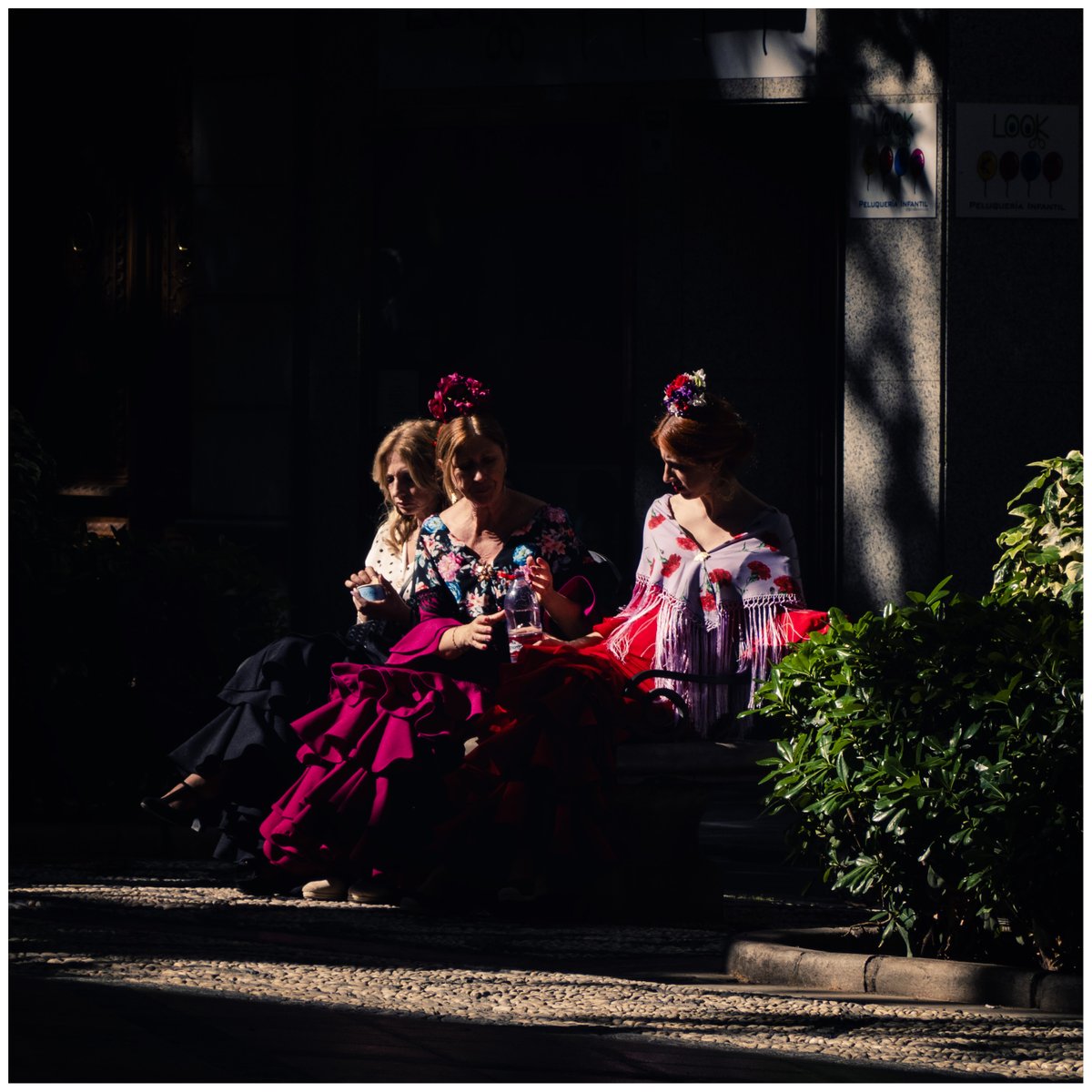 El descanso #mismomentosgranadinos #encasa #Granada

#streetphotography #people #women #flamenca #lightandshadow #flower #mantón #volantes #ruffles #tradition #andalucia #diadelacruz #cruzdemayo #sunlight #sonyphotography #sonyrx100 #sonyrx100vii #red #wine #black