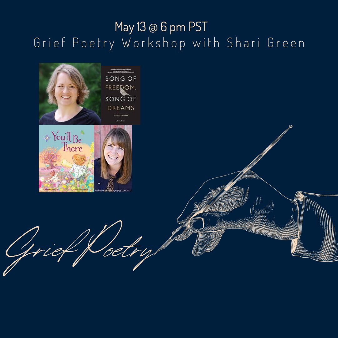 Join me and @sharigreen for an IG Live Grief Poetry Workshop on May 13 at 6 pm PST! We will help you write poetry that will feel therapeutic and teach you little tips to make it lovely.