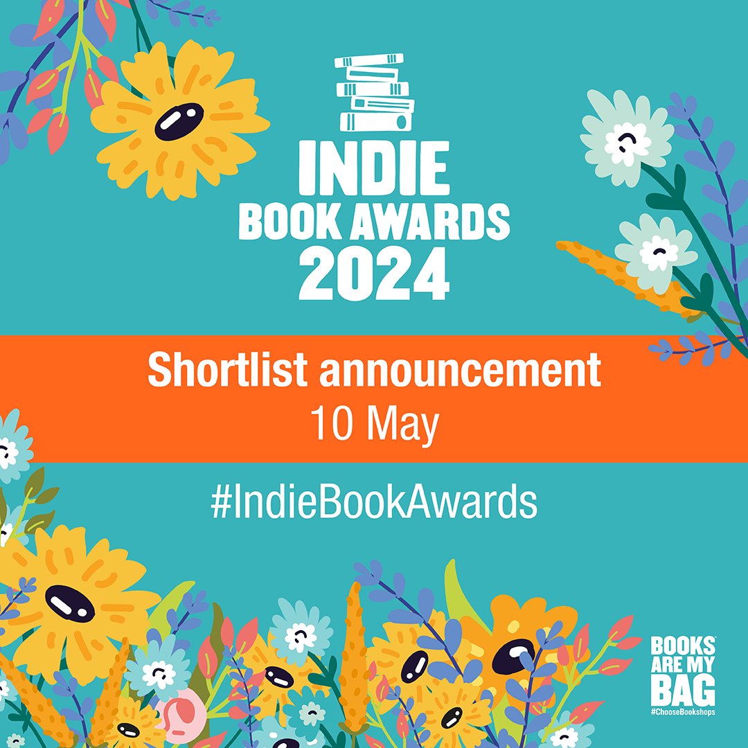 🌼 Save the Date! 🌼 

The #IndieBookAwards shortlist will be announced on Friday 10 May. 

Join us on @booksaremybag from 9am to find out which books have made this year's shortlist. 

The winners will be announced during #IndieBookshopWeek (15 - 22 June).