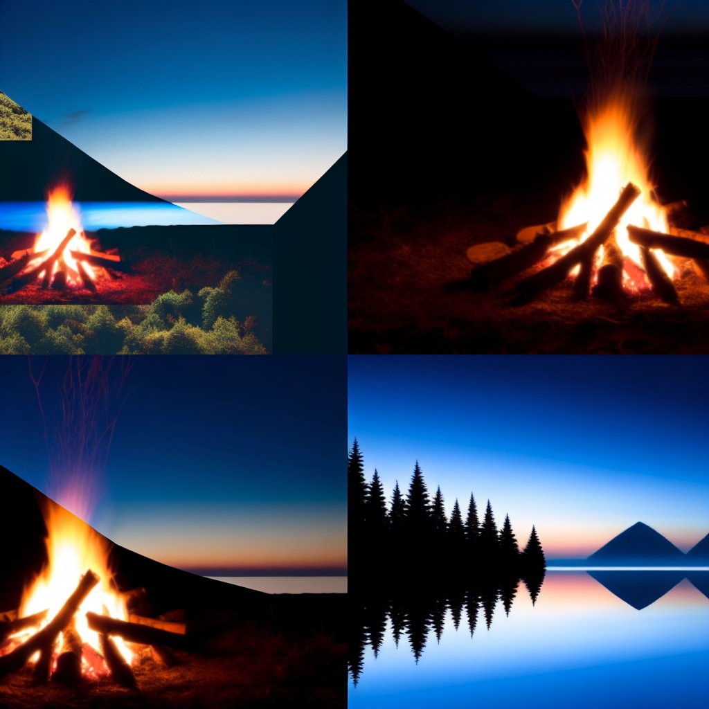 Campfire [prompt: campfire in the style of a Storm Thorgerson album cover]

#HornofPlenty by #GrizzlyBear
