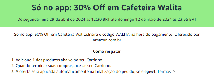 🚨CUPOM AMAZON

🔥30% Off em Cafeteira Walita

CUPOM: WALITA

Confira: amzn.to/4beG4le