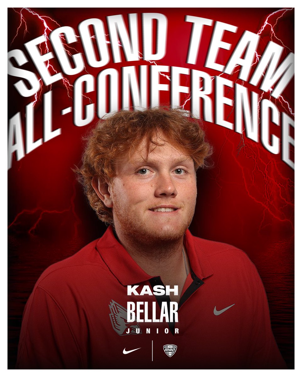 Congratulations @BellarKash on earning All-MAC Second Team honors‼️⛳️ 📝tinyurl.com/37b9ek2z #ChirpChirp x #WeFly
