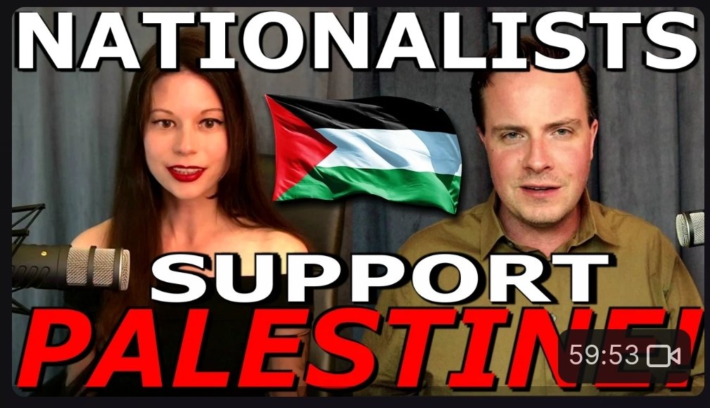 Here is the series I did 2 years ago on the history of Nationalist/Right-wing support for Palestine.

Part 1:  odysee.com/@modernpolitic…

Part 2:  odysee.com/@modernpolitic…

Part 3:  odysee.com/@modernpolitic…