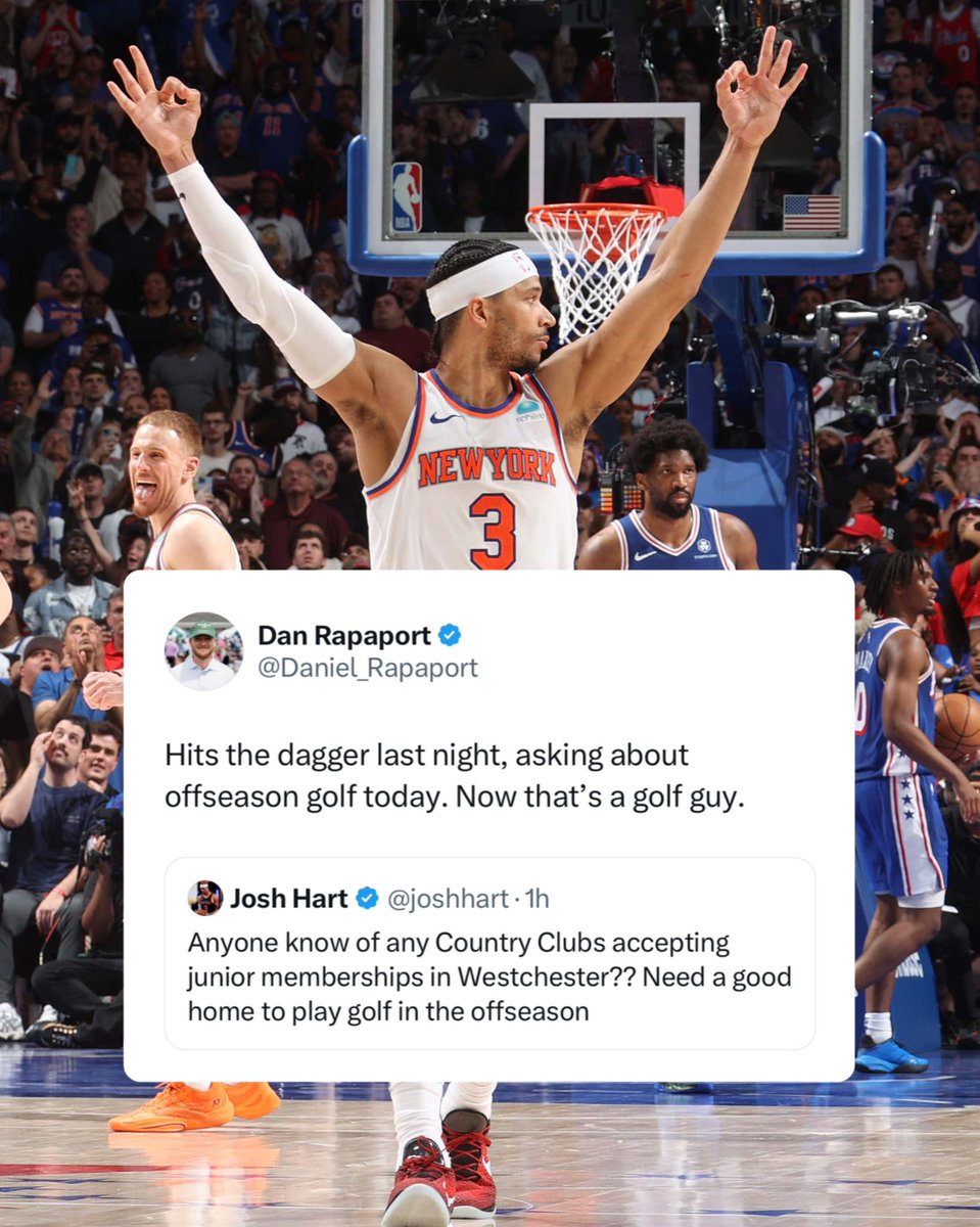 Josh Hart: certified golf sicko.