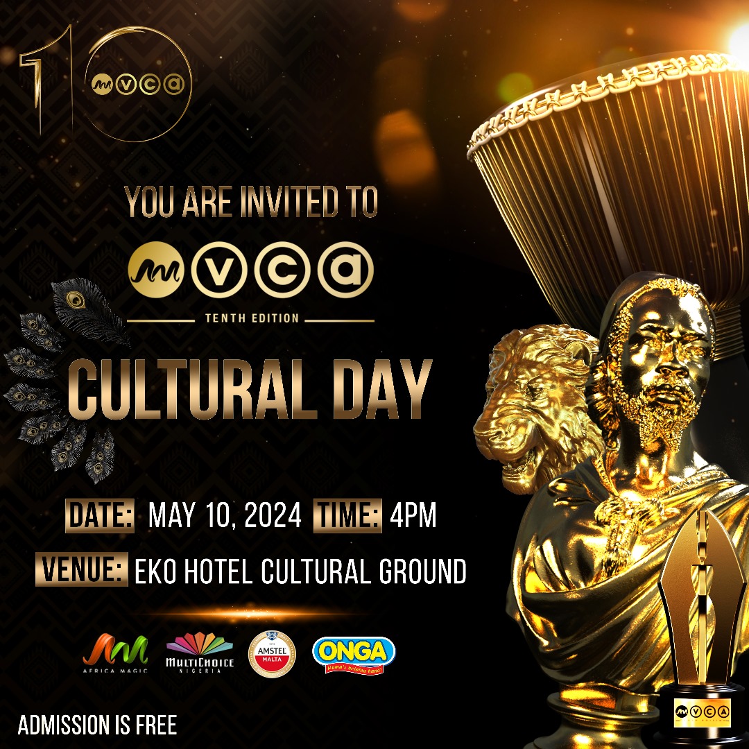 Get ready for a beautiful showcase of Naija’s rich culture! 🇳🇬
You’re invited to #AMVCA10 Cultural Day on 10 May at 4 PM WAT.
Don’t miss out on any of the exciting #AMVCA moments, click here  👉🏾 bit.ly/3xWZNY0 to reconnect using the #MyDStv or #MyGOtv app.
