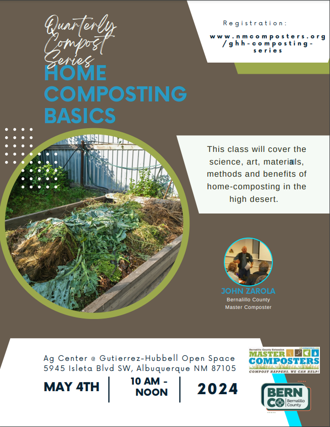 BernCo is offering a FREE class tomorrow at the Ag center on how to turn kitchen scraps into nutrient-rich soil for your garden! Let's help reduce waste and grow some beautiful plants together. ow.ly/ONPe50R53qx . . #OneAlbuquerque #SolidWasteDepartment #KeepABQBeautiful