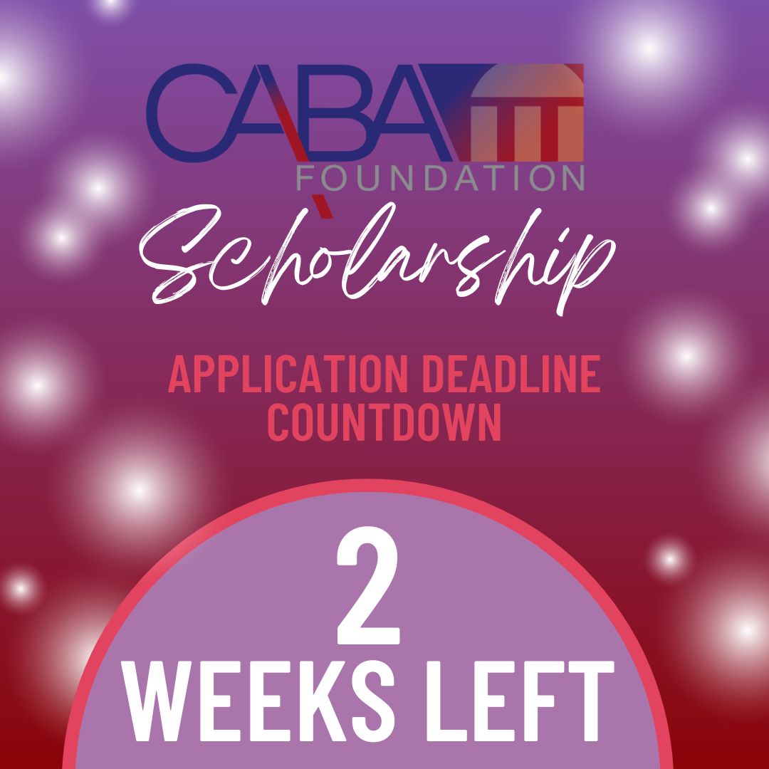 Only two weeks left to get your applications in for the Cuban American Bar Foundation Scholarship! Click here to apply: cabaonline.com/caba/community…
