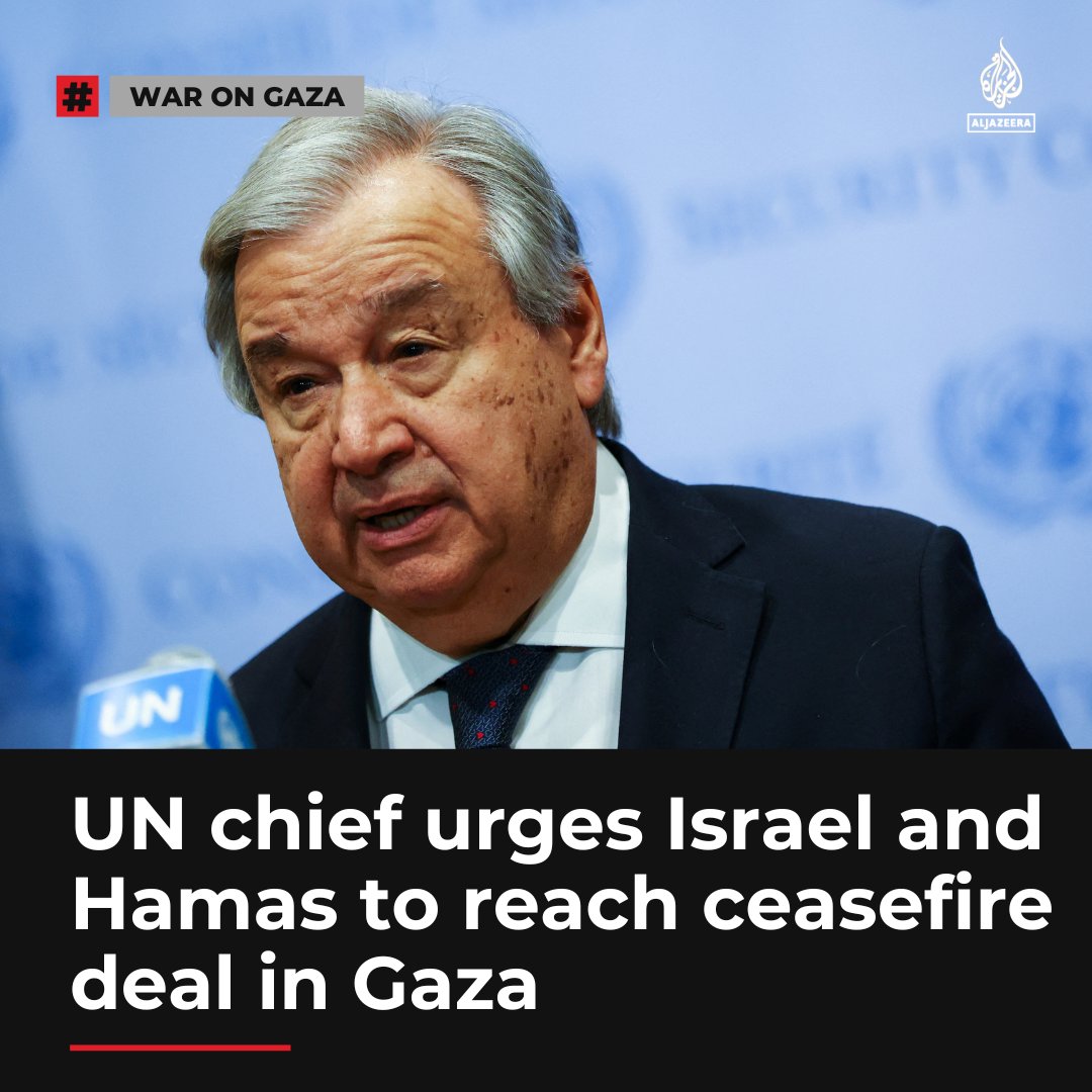 UN chief Antonio Guterres says he fears the war in Gaza ‘will worsen exponentially’ without a truce as Israel’s military assault on Rafah looms aje.io/movc11