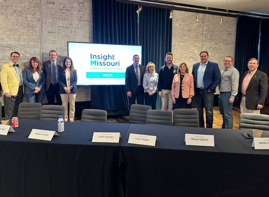 It was great to learn from site selectors and the economic development community this morning at the @MOPartnership Insight Missouri roundtable! #moleg