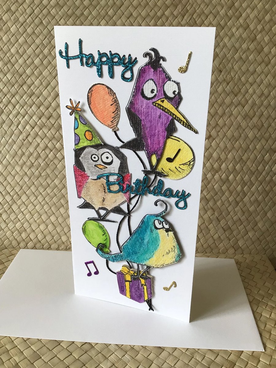 Some very quirky birds are ready to wish someone a happy birthday!

etsy.com/uk/shop/AllaCa…

#YourBizHour #womaninbizhour #smallbizfridayuk #handmadeoriginals #mhhsbd