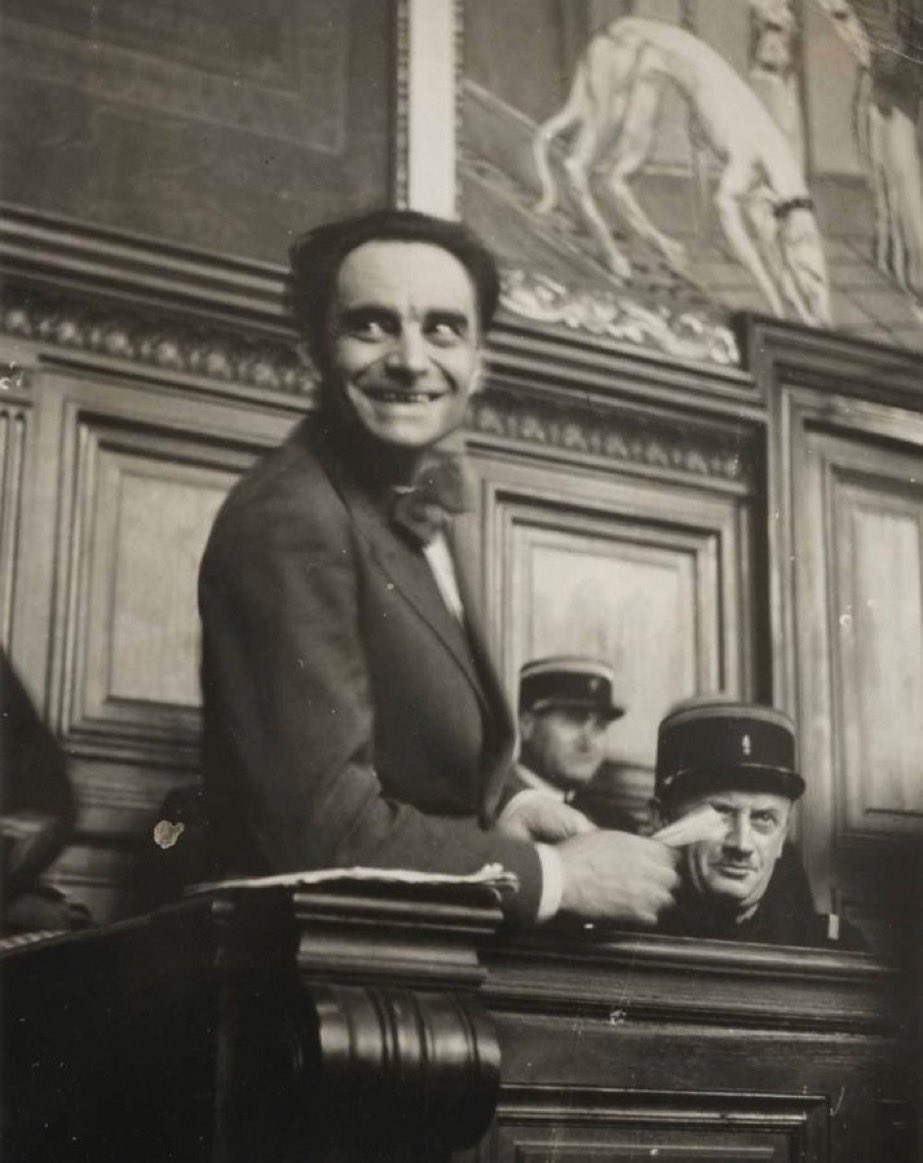 MorbidKnowledge's tweet photo. Marcel Petiot aka "Dr. Satan" was a French serial killer who during WW2 pretended to aid Jewish people attempting to flee Nazi occupied France. 

At his home he gave them a "vaccine" which he told them would protect them from disease. 

But what he was actually giving them was a poison that promptly killed them. He burned the bodies of his victims in his basement furnace. 

He was convicted of multiple murders after the discovery of the remains of 23 people in the basement of his home. 

He is suspected of the murder of about 60 to 200 victims during his lifetime, although the true number remains unknown.