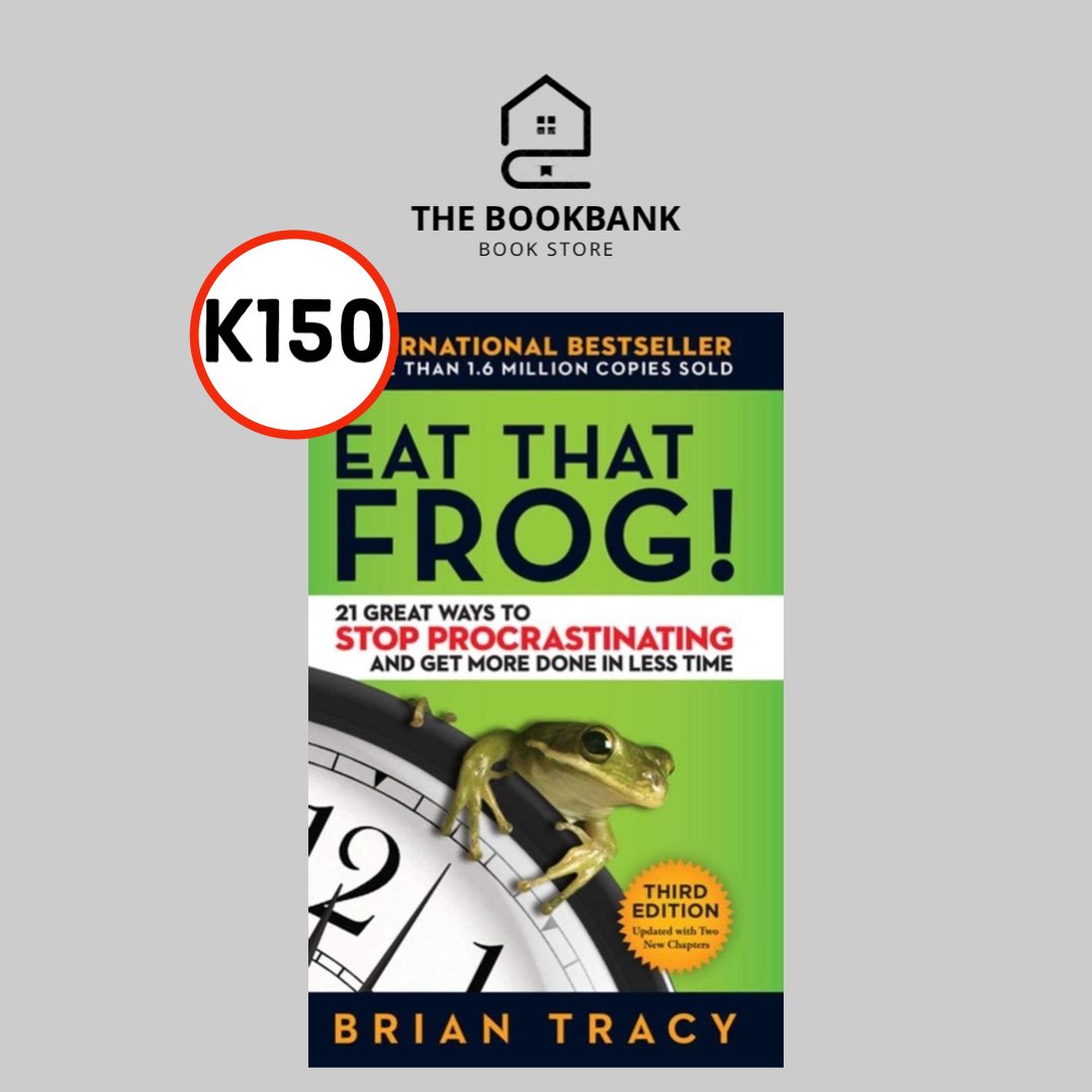 Eat That Frog!

Provides practical strategies and techniques to overcome procrastination and prioritize tasks effectively.

Yours for only K150 

#ZedTwitter