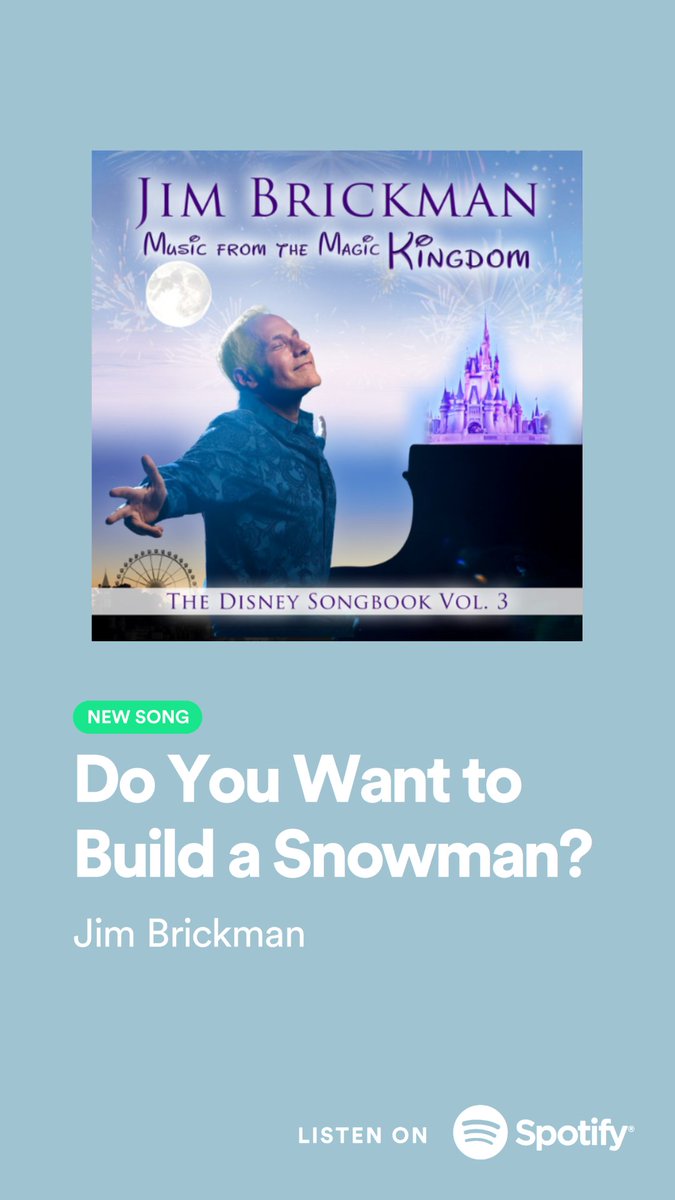 'Do You Want to Build an Snowman?' available now on Spotify open.spotify.com/track/2d5CxYvf…