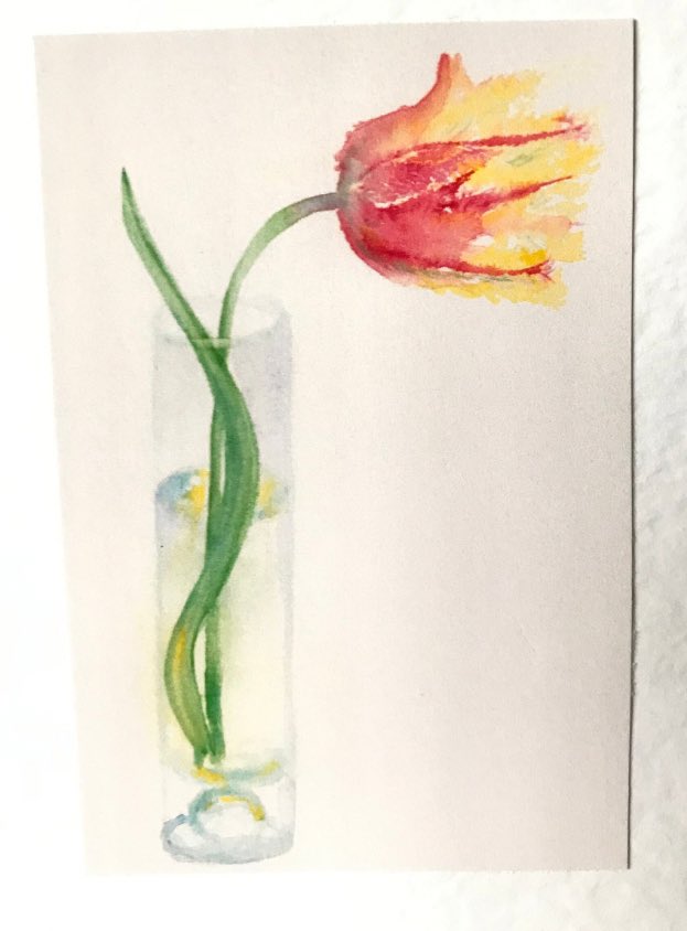 Tulips are some of my favourite flowers to paint #womaninbizhour here are some handmade watercolour cards useful for so many occasions #MHHSBD 
link below