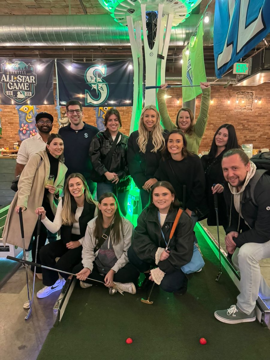 Our #Seattle team came together for a fun-filled evening of mini golf! ⛳️ As a remote-first company, we work hard to prioritize our teams getting together for #work and #play.
