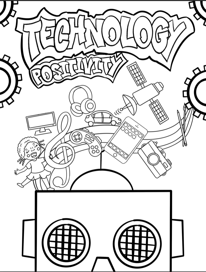 Christine Callaghan and Skylar Reynolds at Plum HS recently won the Technology Department contest "Using Technology in a Positive Way". Their artwork will given to the elementary schools as coloring pages for their contest. Congratulations Christine and Skylar! ⭐