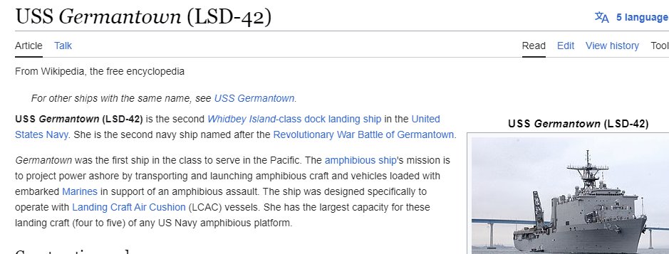 America would NEVER name a ship after a battle!