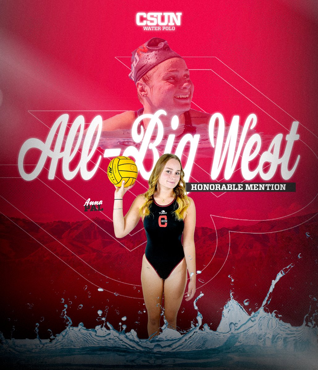 Another incredible season for Anna Pal ends with All-Big West Honorable Mention. @CSUNPolo's Pal ranked fourth in the conference in goals (65), first in assists (62), and second in points (127). #GoMatadors x @BigWestSports