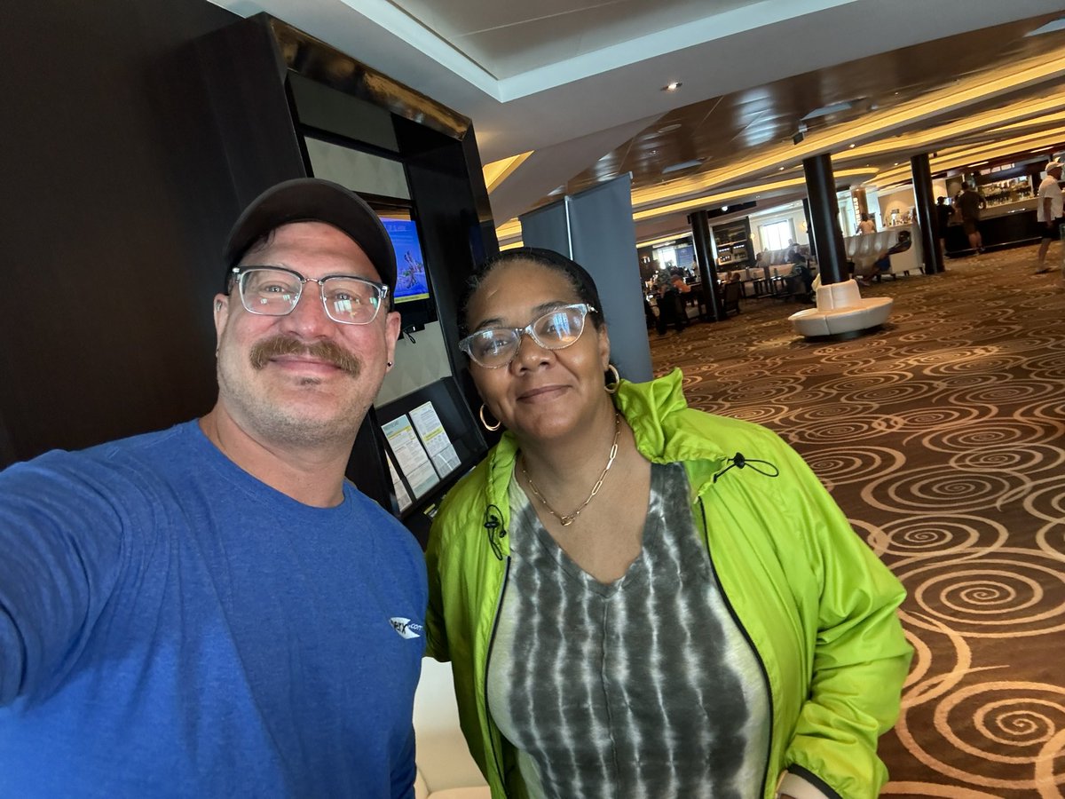 Brent Garza-Perx  tells us he is having a great time and meeting lots of wonderful PERX customers on the NCL Breakaway.