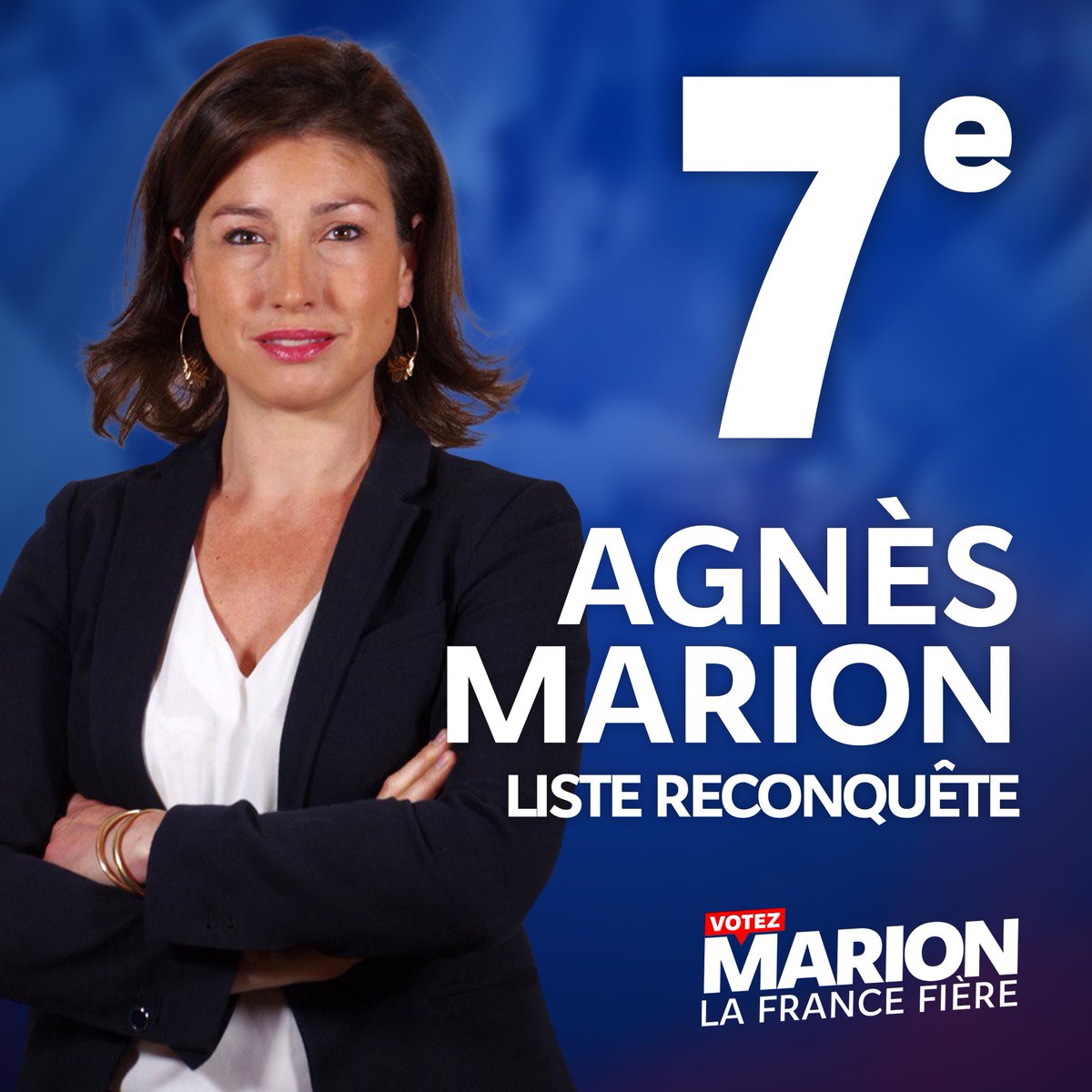 Très honorée de figurer en 7e position sur la liste @Reconquete_off menée par @MarionMarechal !

Comptez sur mon engagement total pour lutter contre :
👉🏻Ursula von der Leyen
👉🏻le fanatisme vert dont nous pratiquons les effets délétères à #Lyon
👉🏻l’activisme woke/LGBT
#VotezMarion