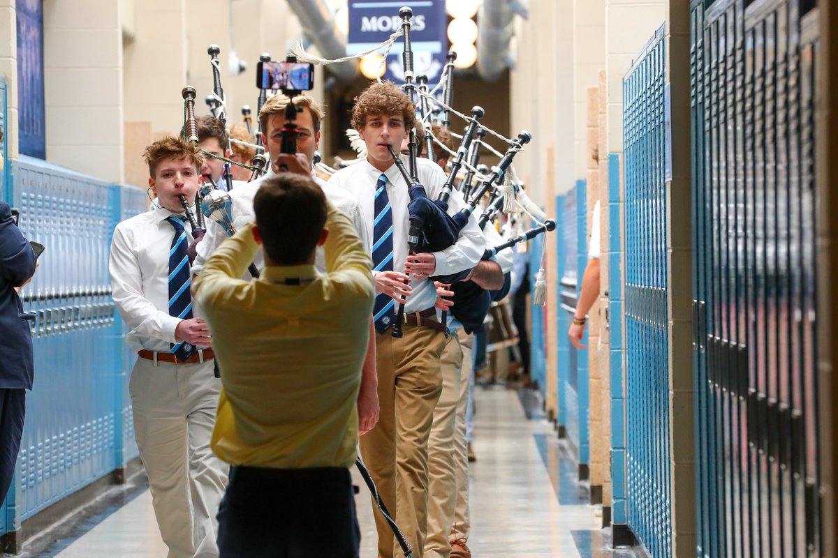 CBALincroft's tweet photo. Class of 2024 🤝The Pipe Out

There is no dismissal quite like the last day of senior classes at the Academy! It is truly a one-of-a-kind tradition thanks to the CBA Pipes &amp; Drums Band. Certainly a memory that will last forever for the men in the Class of 2024!

#BrothersForever https://t.co/VuC3ztjaFY