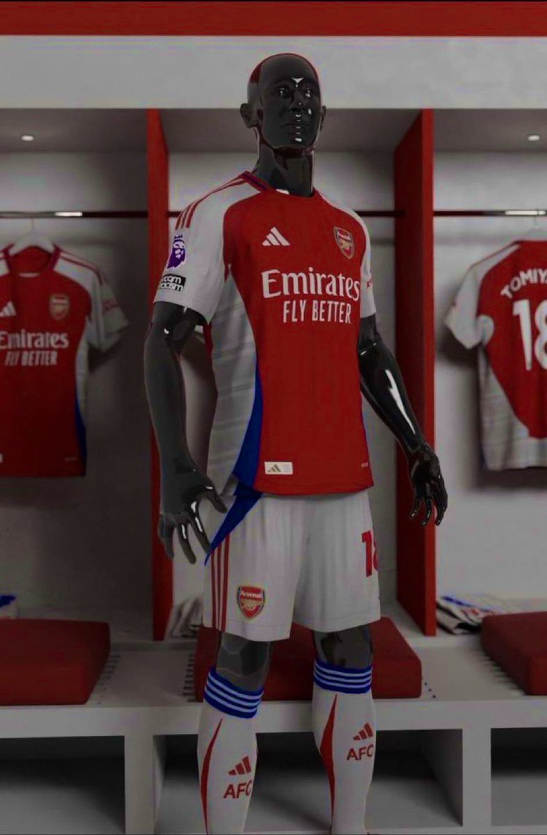 Home kit Arsenal untuk musim 2024/25 akan resmi diluncurkan pda tanggal 16 Mei dan sudah langsung tersedia di store Arsenal. Kemungkinan besar akan digunakan di last game Arsenal musim ini vs Everton di Emirates. Ada yang sudah berencana beli ini jersey? Titip…