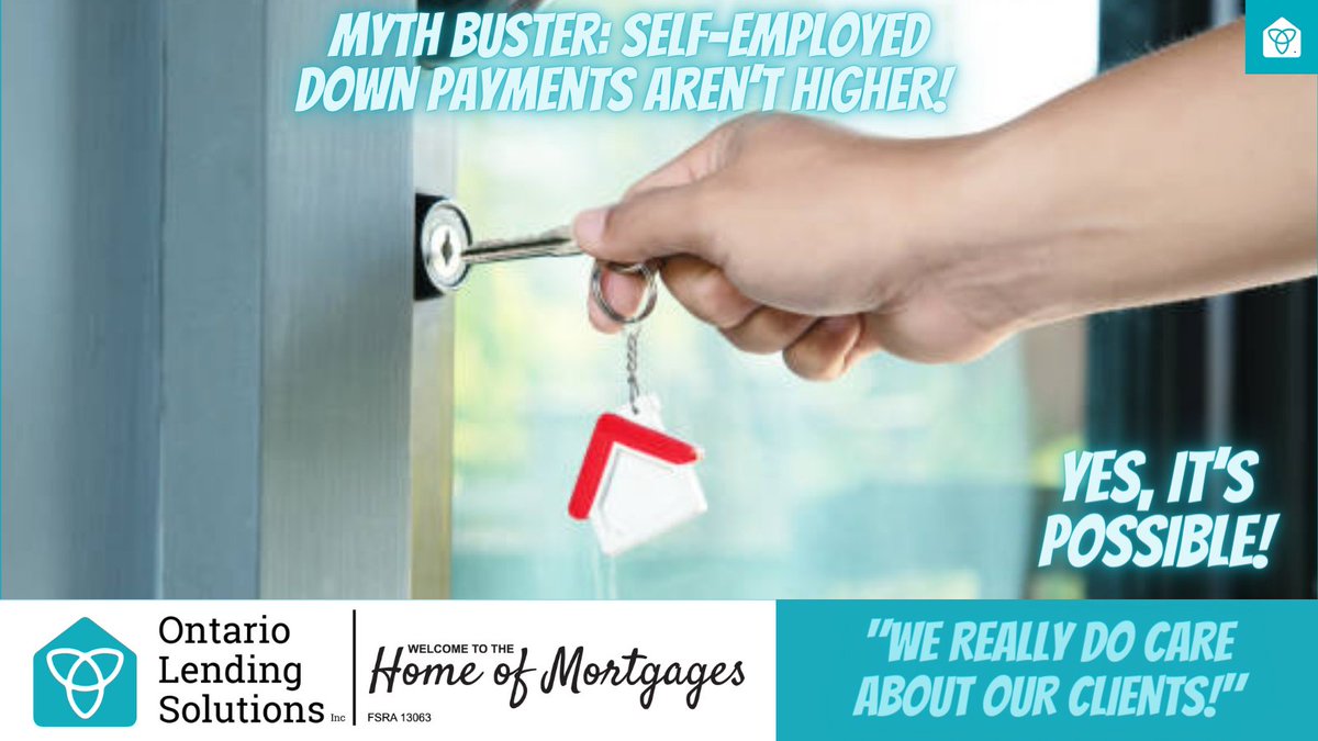 Down payment requirements for self-employed borrowers can be flexible. Let's discuss your options and find the perfect fit. Schedule a free consultation today! #downpaymentmyth #FlexibleFinancing #LetsTalkMortgages #selfemployed #selfemployedmortgages #mortgage #MortgageBroker