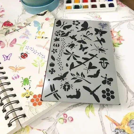 CraftingSpratt's tweet image. The Bugs Life #Journal Stencil is great for adding artistic flares to journal pages or just great fun for the little ones to record some of the nature they are seeing all around them. Shop here: buff.ly/3DRPXp8
🐝🐞 #JournalAddict #JournalTips #Nature #Stationery