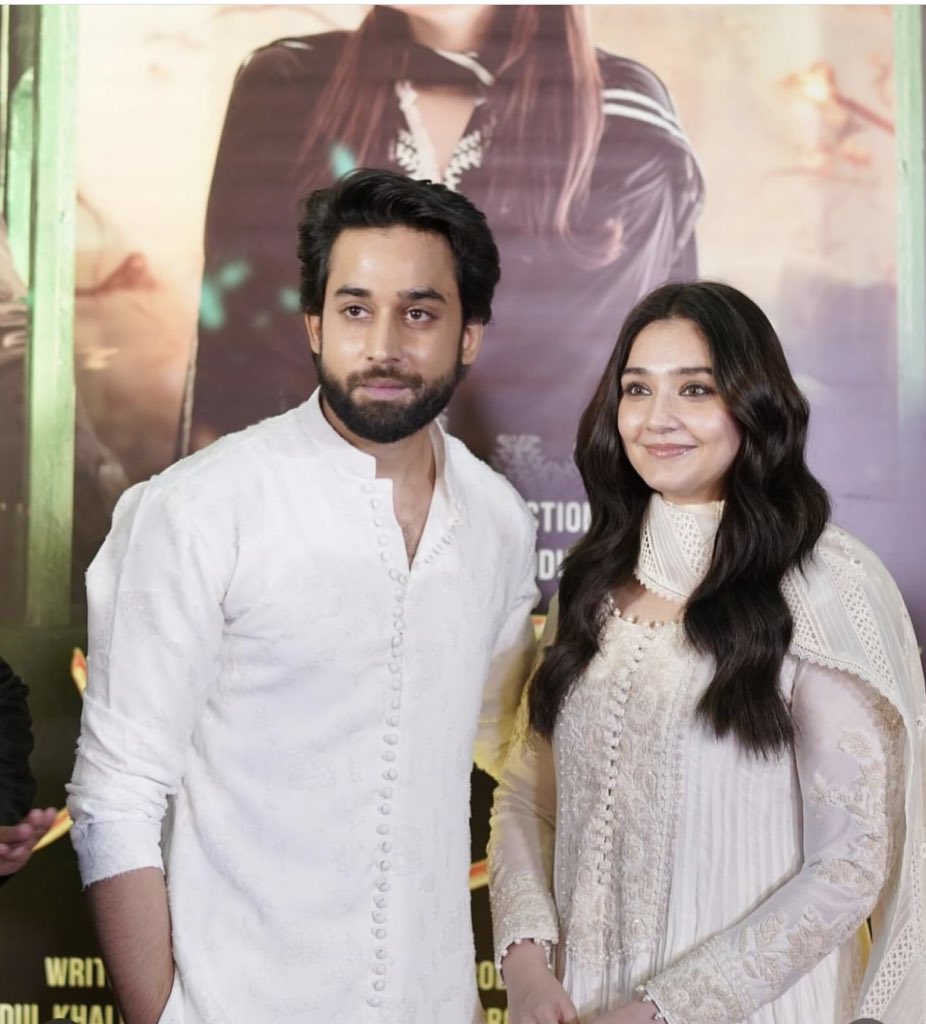 The star duo at the screening event of the last episode of #ishqmurshid 🎬 

#bilalabbas #durefishansaleem #pakistanidramacelebrities