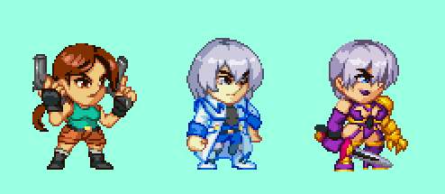 Orkimides's tweet image. Some other pocket characters on #pixelart