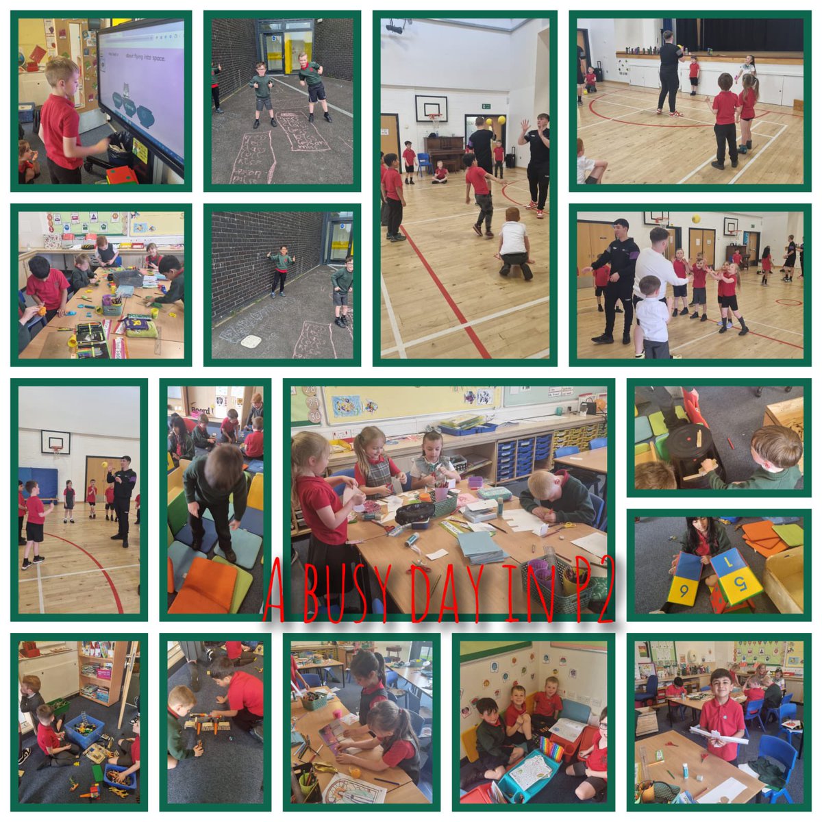 A very busy Friday in Primary 2 today - fun with the sports coaches and lots of active learning! ❤️💚 #successfullearners #itsSLC