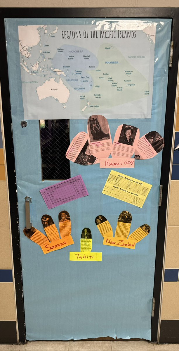 Kudos to Mr Mehring again, he’s got his door theme game going strong with AAPI month in mind. 💙🐾💙🐾