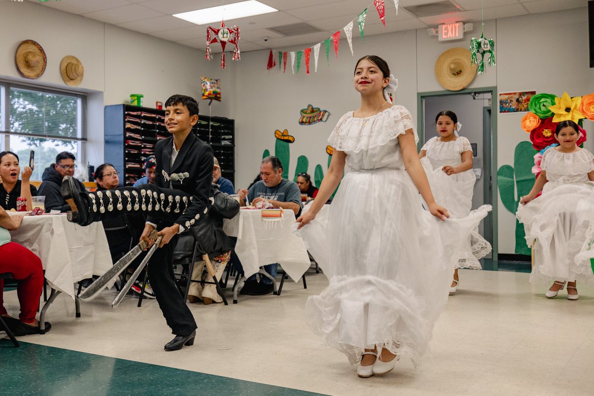 Today, our Transportation Department celebrated Cinco de Mayo with an amazing fiesta during lunch! Our Ballet Folklorico students, DVHS student group, and Transportation Choir all came to perform for our bus drivers and staff there!