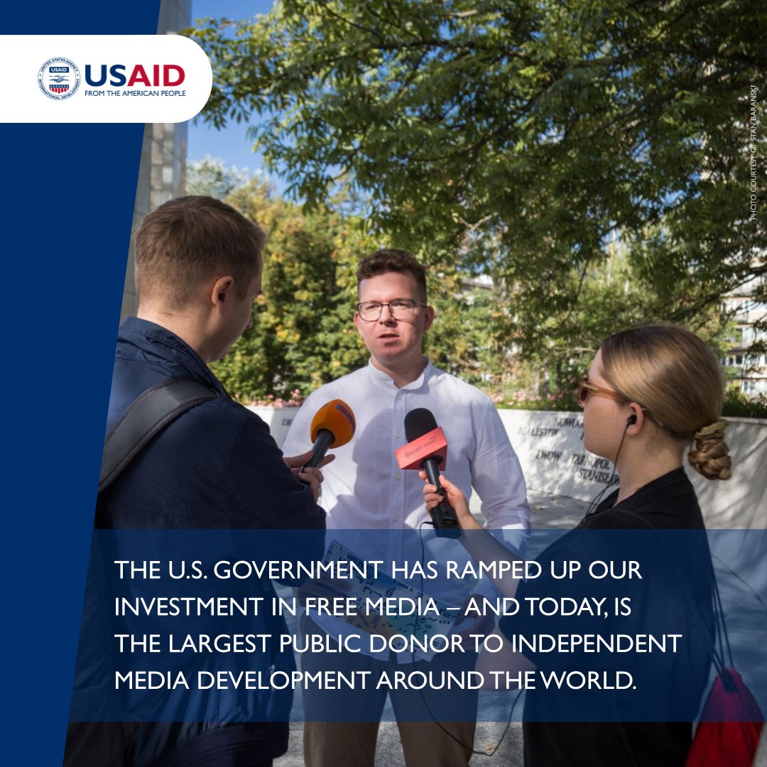 .@USAID trains journalists, editors, and related production staff in news and public information media around the world in order to increase the quality & quantity of information, and promote transparency and accountability of governments and society writ large. #WPFD2024