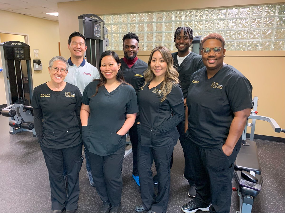 ✨ Meet our Atlanta Wellness Center Staff, Physical Therapists, and Massage Therapists! ✨ Andrew, Leo, Jamal, Andrea, Krystle, Jessica, and Jennifer ✨