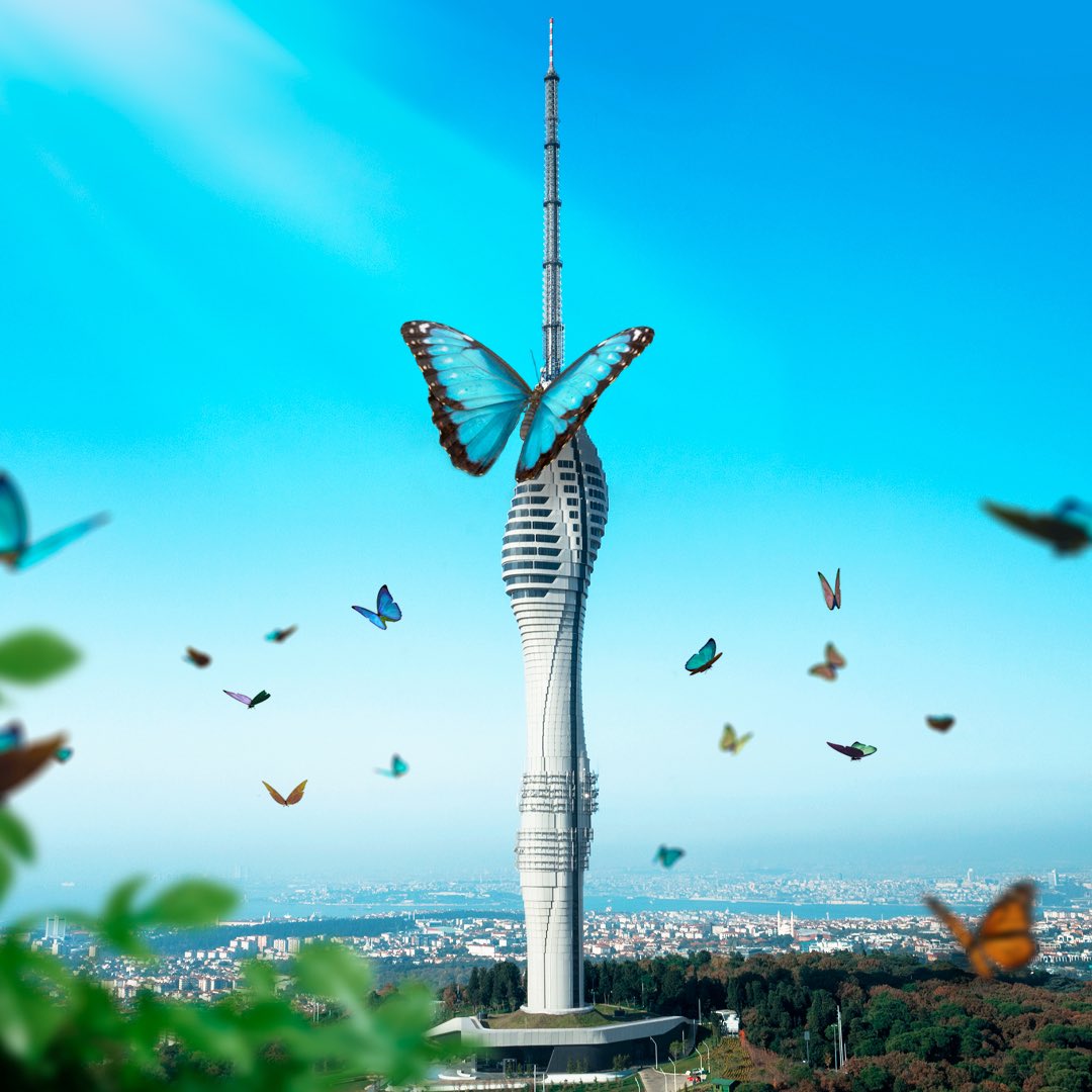 İstanbul'un zirvesi Çamlıca Kulesi'nde kelebekler gibi hissetmek! 🦋

Feeling like butterflies at Camlica Tower, the pinnacle of Istanbul! 🦋

#ÇamlıcaKulesi #CamlicaTower