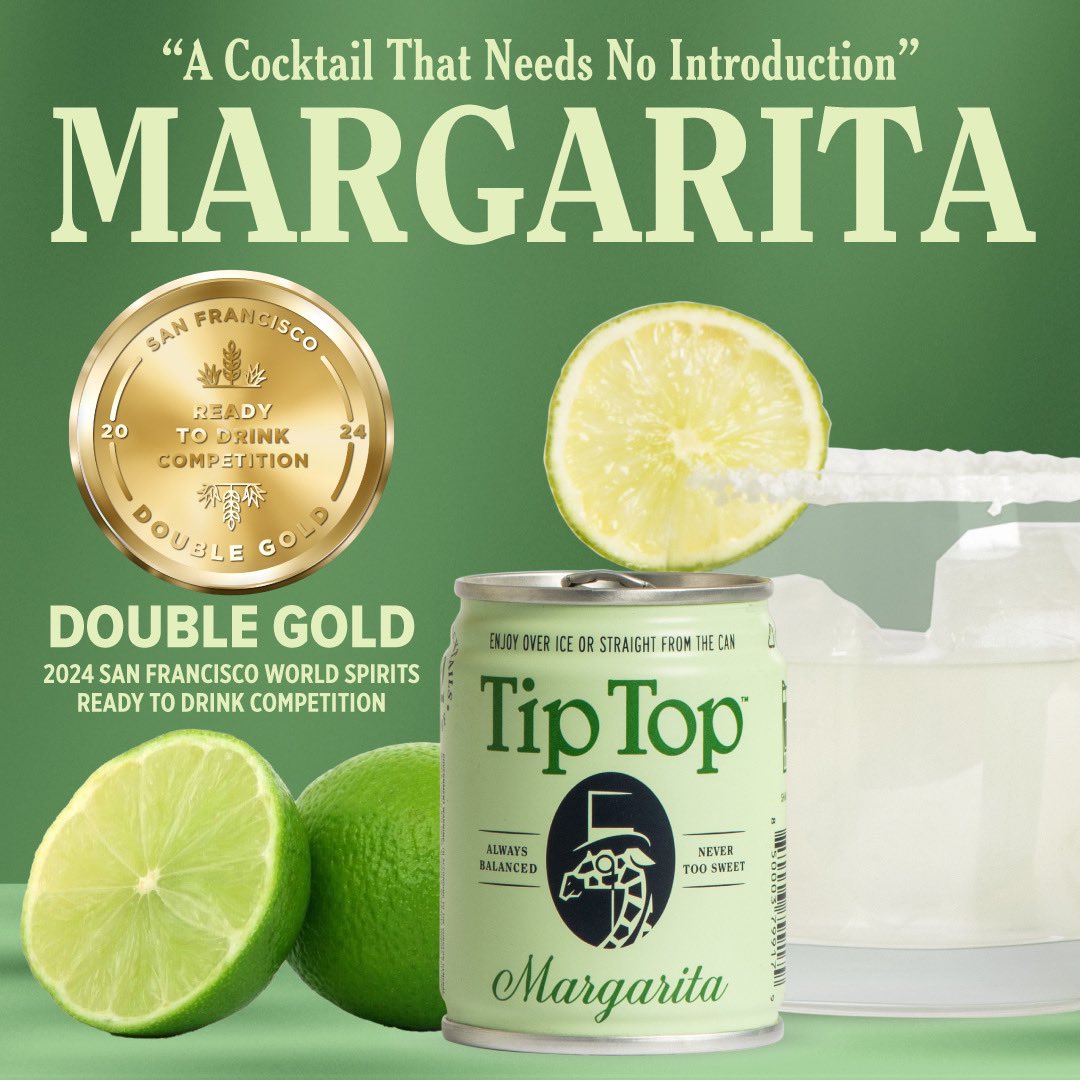 After being tasted against over 5,500 other entries, our Margarita just won the highest possible medal at @SFWSpiritsComp .Good timing too with the holiday coming up this Sunday. Let’s all have a proper celebration.
