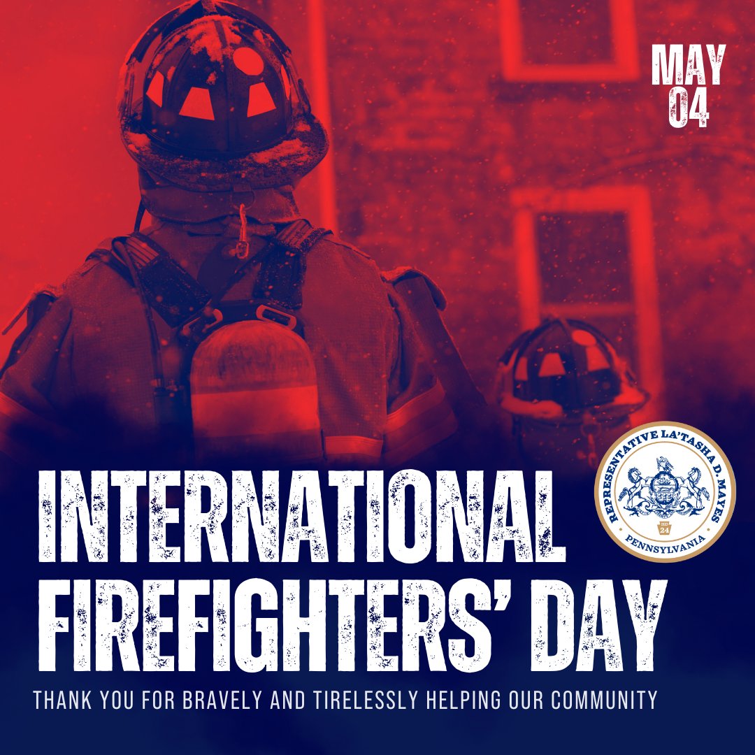 This #InternationalFirefightersDay, let us honor and celebrate the firefighters in our community who risk their lives every day to keep us safe. Thank you, firefighters! 🚒 #repmayes #firstresponders
