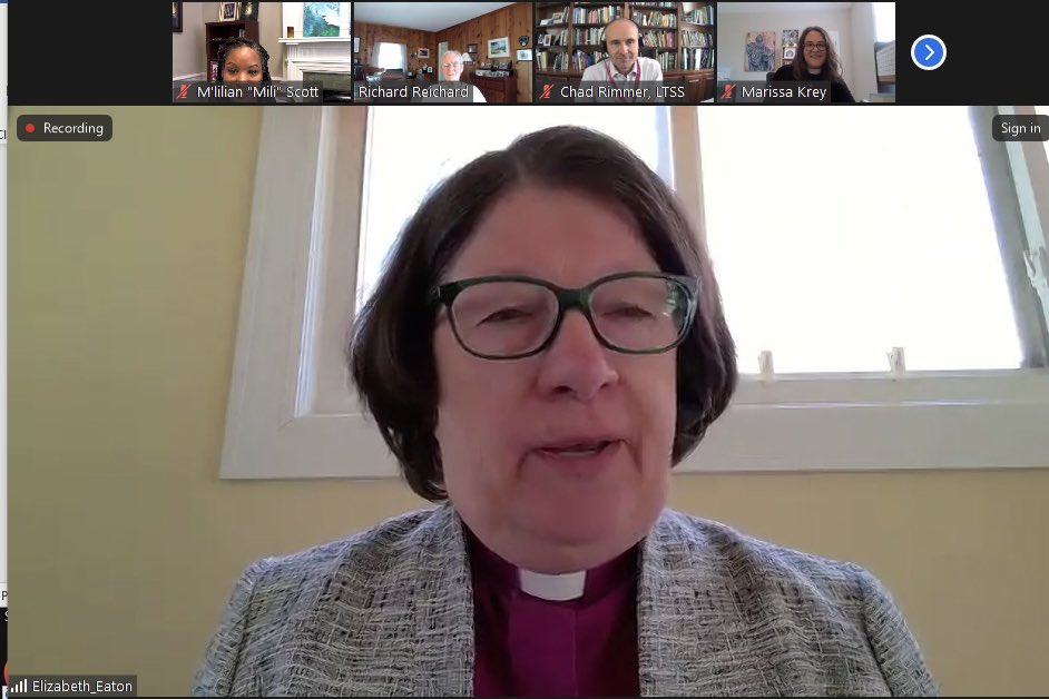 🎓 Today, we gratefully participated with welcome, student reflections, and prayers in a Baccalaureate ceremony honoring recipients of the <a href="/ELCA/">ELCA Lutherans</a> #FundforLeaders Scholarship along with Presiding Bishop &amp; Alumnus Elizabeth Eaton. Blessings upon bright futures!