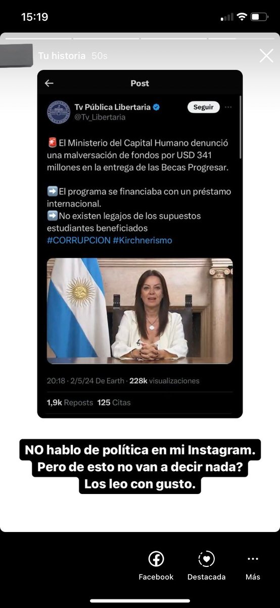 Subí esto a Instagram. En breves les cuento si me responden los que se jactan de haber ido a la marcha universitaria para “defender los derechos de los estudiantes”.

Vamos a reírnos un rato.