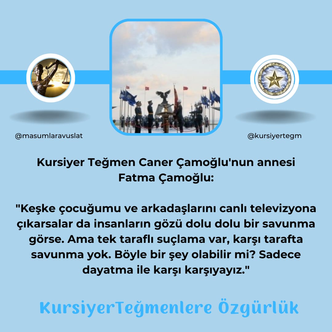 KursiyerTeğmenlere Özgürlük

Bu kadar katil tacizci insanlar dışarda bütün masum yavrular içerde kendilerini savunmalarına bile izin verilmiyor onlarda biliyor suçsuz masum olduklarını . Rabbim sorsun hepsinin hesabını inşaAllah🤲🏻