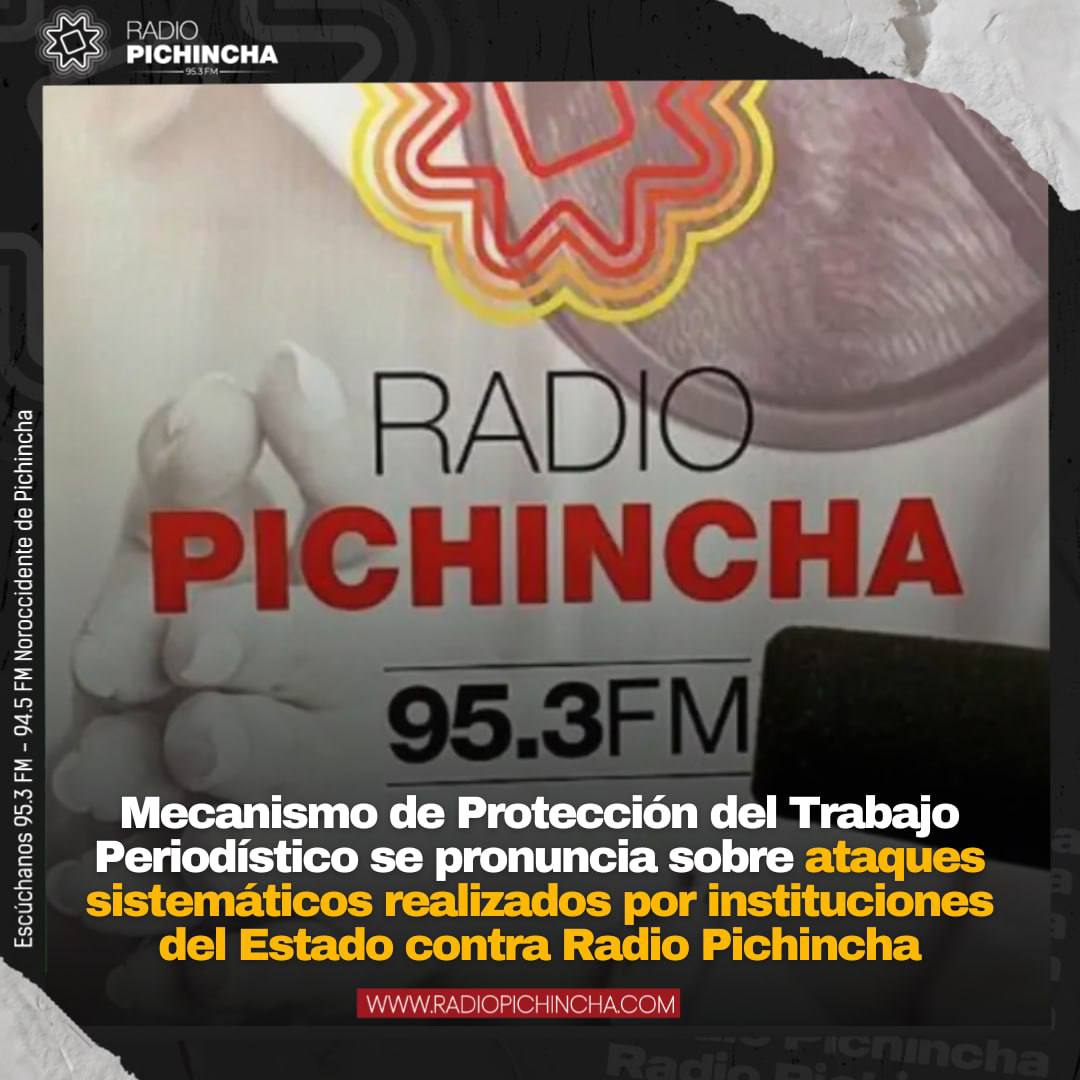 🔸#PICHINCHA | Radio Pichincha formuló nueve pedidos para tomar medidas específicas de protección para sus periodistas y trabajadores, con base en las normas jurídicas que les amparan. Los detalles ⬇️ radiopichincha.com/mecanismo-de-p…