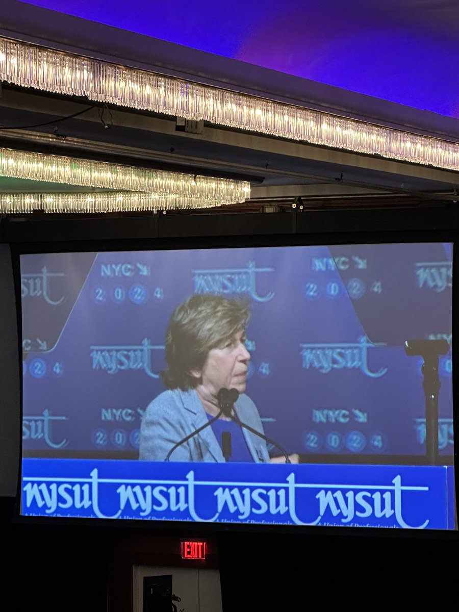 “When ⁦@nysut⁩ fights, @nysut wins! “ - ⁦@rweingarten⁩ #NYSUTRA