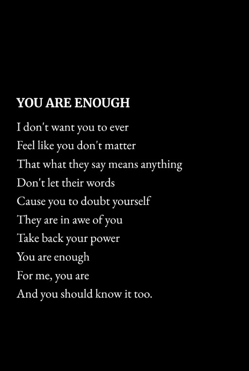 You should know it too...
Excerpt from 'You & I'...
#poetrylovers #FridayThoughts #poetrytwitter #Friday #FridayMotivation #writers #WritingCommunity #poetry #selfloveisthebestlove #youareenough